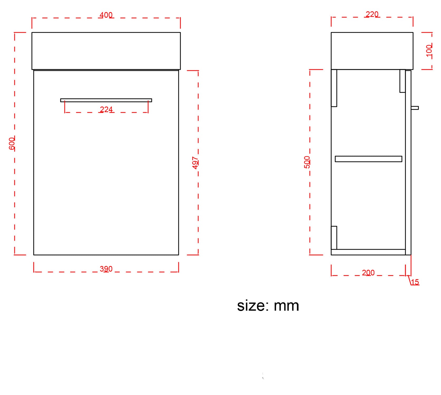 BOMBAY Mat Zwart - Wastafel Zwart - lomazoo.com