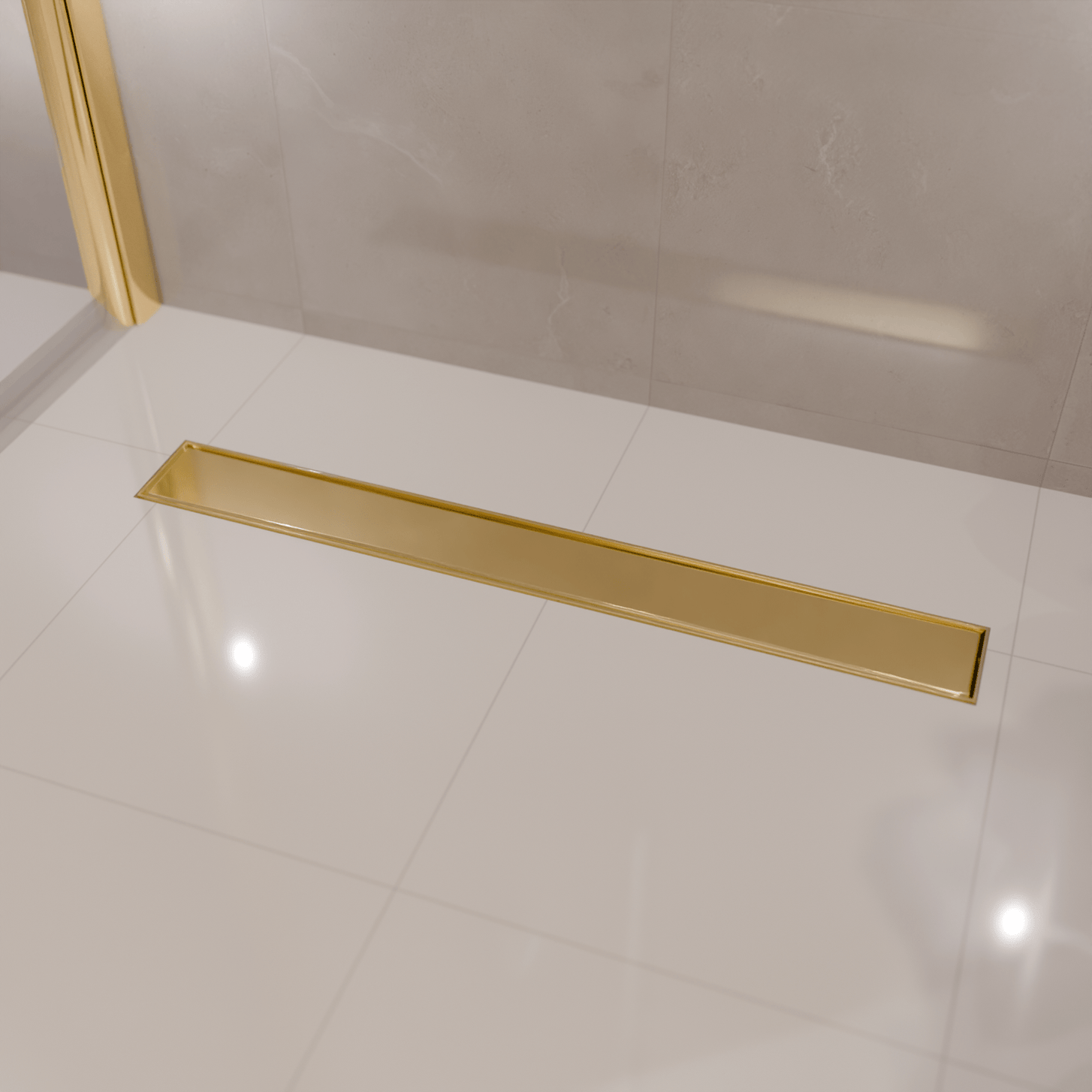 Douchegoot Nilo 80 cm - Goud - lomazoo.com