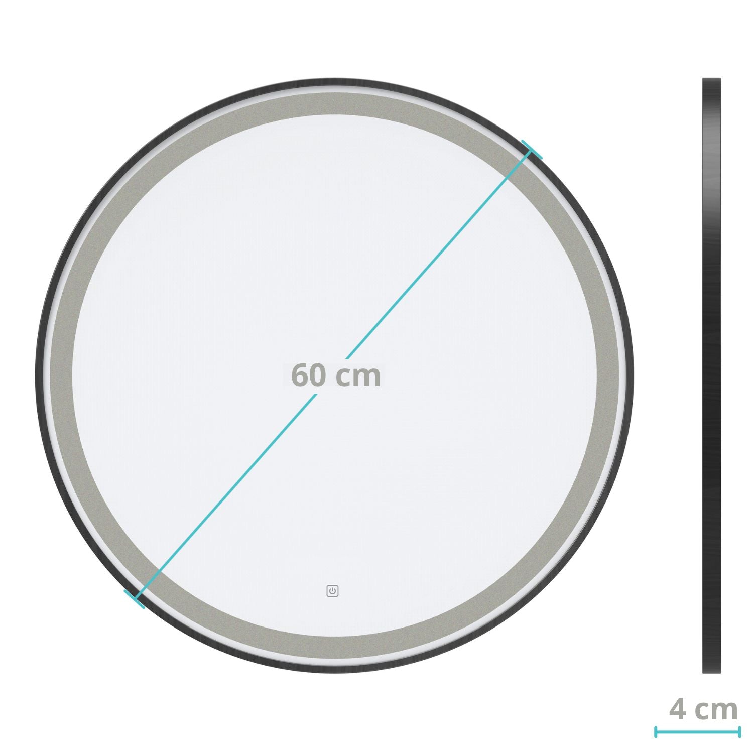 Milano - 60 cm (svart)